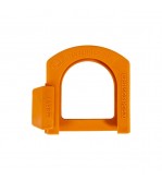 Protectie carlig sferic remorca portocalie cu suport stecher 5.5 mm Cod: SDE-02