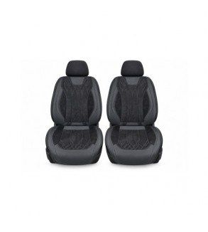 Huse scaune auto universale Premium 9D negre imitatie piele material tip Alcantara Cod: HNG3019-9D-1