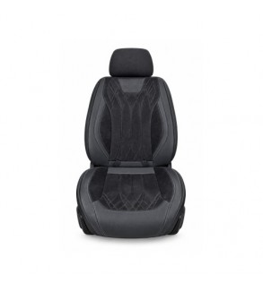 Huse scaune auto universale Premium 9D negre imitatie piele material tip Alcantara Cod: HNG3019-9D-1