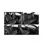 Huse scaune auto universale Premium 9D negre imitatie piele material tip Alcantara Cod: HNG3019-9D-1