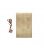 Husa volan auto piele perforata premium cu ac si ata bej marime M 38 cm  Cod: LUXFST01