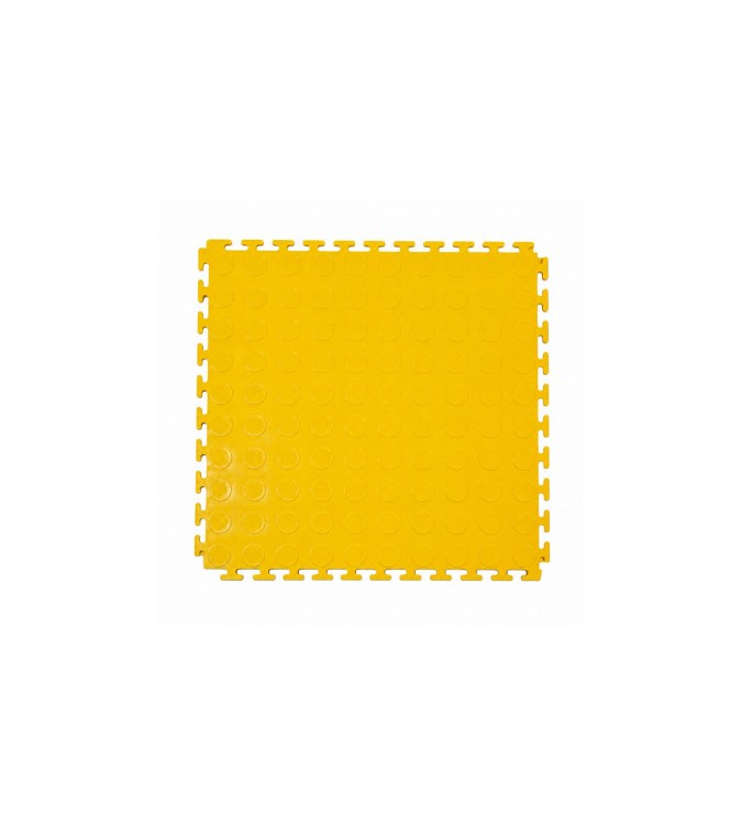 Pardoseala modulara PVC pentru garaj galben 500 x 500 x 6 mm Cod: PPM03