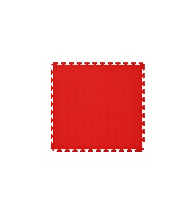 Pardoseala modulara PVC pentru garaj rosu 500 x 500 x 6 mm Cod: PPM04