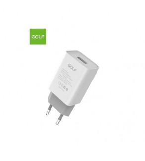 Incarcator retea 20W 3A 1xUSB-A alb Golf Cod: GF-U206PRO