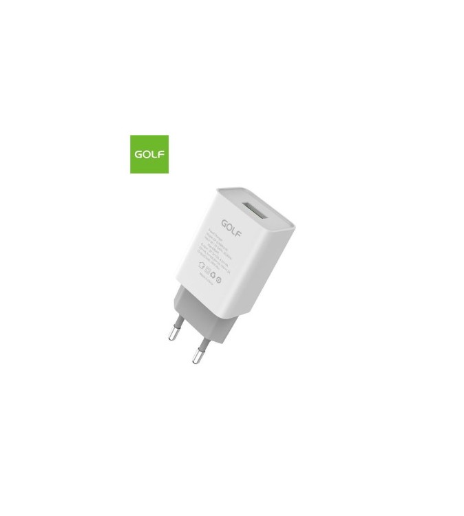 Incarcator retea 20W 3A 1xUSB-A alb Golf Cod: GF-U206PRO