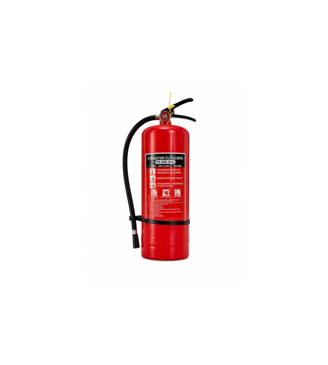 Stingator auto 6 kg cu pulbere reincarcabil cu manometru P6 ABC