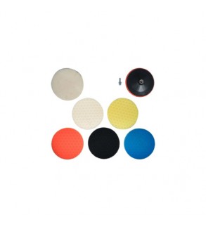 Bureti polisat auto 180 mm M14 6000 RPM 8 piese cu suport adaptor si blana lustruit Cod: YT-47933