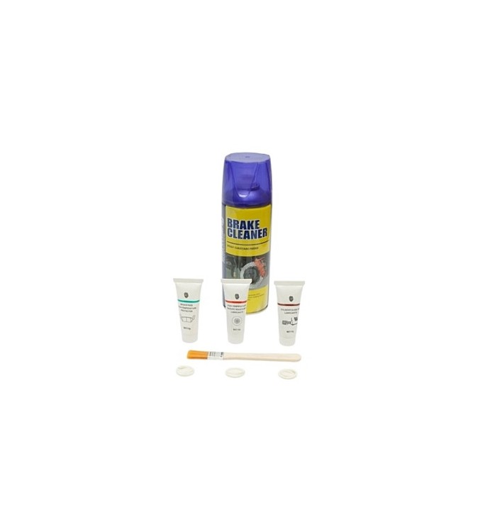Kit intretinere sistem franare cu spray curatare frane pasta anti-scartait lubrifiant si vaselina etrieri Cod: BK91259