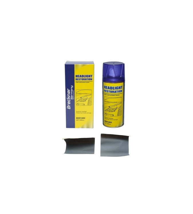 Spray restaurare faruri 200 ml cu hartie abraziva P1000 si P2000 Cod: BK91302