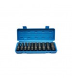 Trusa chei tubulare impact lungi 10-24 mm Cr-Mo 1-2 inch 10 piese Cod: BK90048