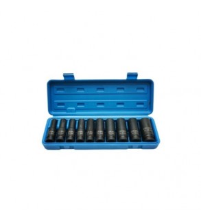 Trusa chei tubulare impact lungi 10-24 mm Cr-Mo 1-2 inch 10 piese Cod: BK90048