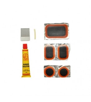 Petice vulcanizare camere bicicleta motocicleta roaba si tuk-tuk cu adeziv 8 ml 5 bucati Cod: DISUZ95