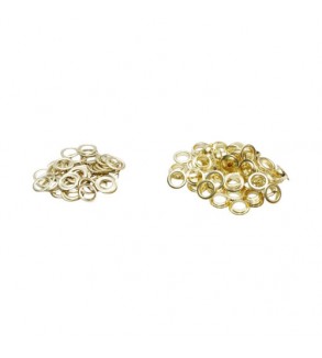 Set cleste montat ocheti metalici 10 mm cu 500 capse aurii si argintii Cod: AAA602