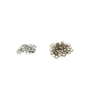 Set cleste montat ocheti metalici 10 mm cu 500 capse aurii si argintii Cod: AAA602