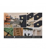 Set cleste montat ocheti metalici 10 mm cu 500 capse aurii si argintii Cod: AAA602