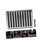 Protectie pedala universala 23.5x16 cm din otel inoxidabil si cauciuc Cod: RAZ372
