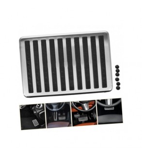 Protectie pedala universala 23.5x16 cm din otel inoxidabil si cauciuc Cod: RAZ372