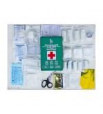 Trusa sanitara prim ajutor Kraftmann DIN 13157:2021 avizata A.N.M.D.M.R. pentru spatii interioare cu suport montare