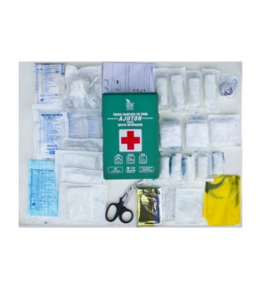Trusa sanitara prim ajutor Kraftmann DIN 13157:2021 avizata A.N.M.D.M.R. pentru spatii interioare cu suport montare