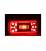 Lampa spate LED 6 functii 12V-24V cu ceata si iluminare numar mufa Fristom Cod: FT-130 PM