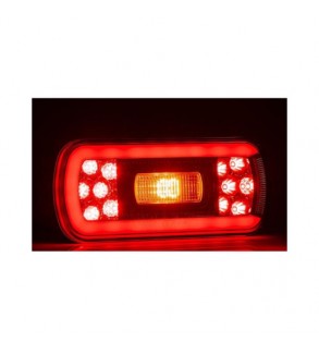 Lampa spate LED 6 functii 12V-24V cu ceata si iluminare numar mufa Fristom Cod: FT-130 PM