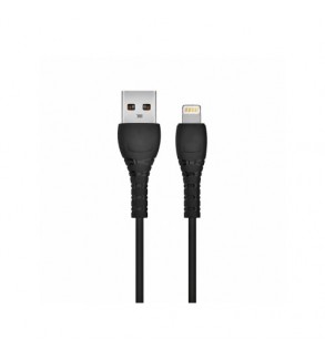 Cablu incarcare 3A Quick Charge transfer date USB-A la Lightning 1 m negru Cod: XO-NB-Q165-IP