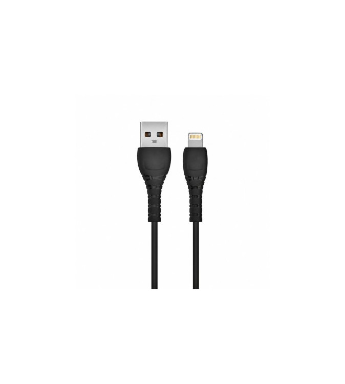 Cablu incarcare 3A Quick Charge transfer date USB-A la Lightning 1 m negru Cod: XO-NB-Q165-IP