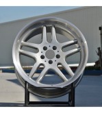 Jante AGT 19x8.5 ET20 fata 19x9.5 ET20 spate 5x120 argintiu diamond cut compatibile BMW Cod: AGT 19257