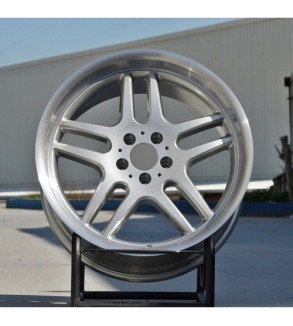 Jante AGT 19x8.5 ET20 fata 19x9.5 ET20 spate 5x120 argintiu diamond cut compatibile BMW Cod: AGT 19257