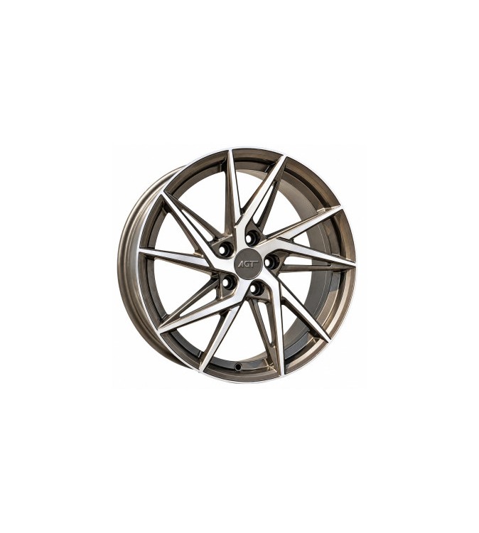 Jante AGT 18x8 ET35 5x112 bronz polish mat compatibile Audi BMW Volkswagen Mercedes Skoda Seat Cod: AGT 18259-0110