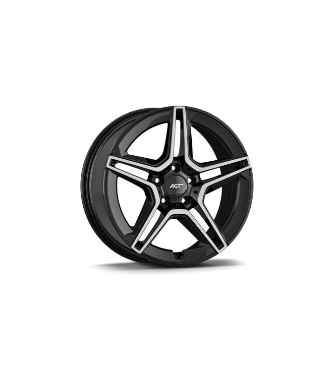 Jante AGT 17x7.5 ET38 5x112 diamond cut compatibile Mercedes Volkswagen Audi Seat Skoda Cupra  Cod: AGT 17273-1114