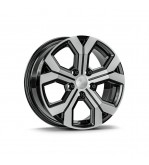 Jante AGT 17x6.5 ET40 5x114.3 negru polish compatibile Dacia Renault Nissan Toyota Cod: AGT 17260-1491