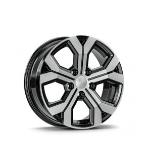 Jante AGT 17x6.5 ET40 5x114.3 negru polish compatibile Dacia Renault Nissan Toyota Cod: AGT 17260-1491