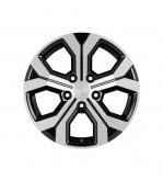 Jante AGT 17x6.5 ET40 5x114.3 negru polish compatibile Dacia Renault Nissan Toyota Cod: AGT 17260-1491