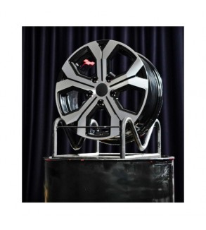 Jante AGT 17x6.5 ET40 5x114.3 negru polish compatibile Dacia Renault Nissan Toyota Cod: AGT 17260-1491