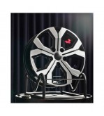 Jante AGT 17x6.5 ET40 5x114.3 negru polish compatibile Dacia Renault Nissan Toyota Cod: AGT 17260-1491