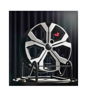 Jante AGT 17x6.5 ET40 5x114.3 negru polish compatibile Dacia Renault Nissan Toyota Cod: AGT 17260-1491