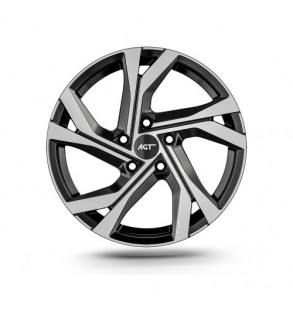 Jante AGT 17x7 ET35 4x100 diamond cut compatibile Dacia Renault Opel Nissan Cod: AGT 17156-0379