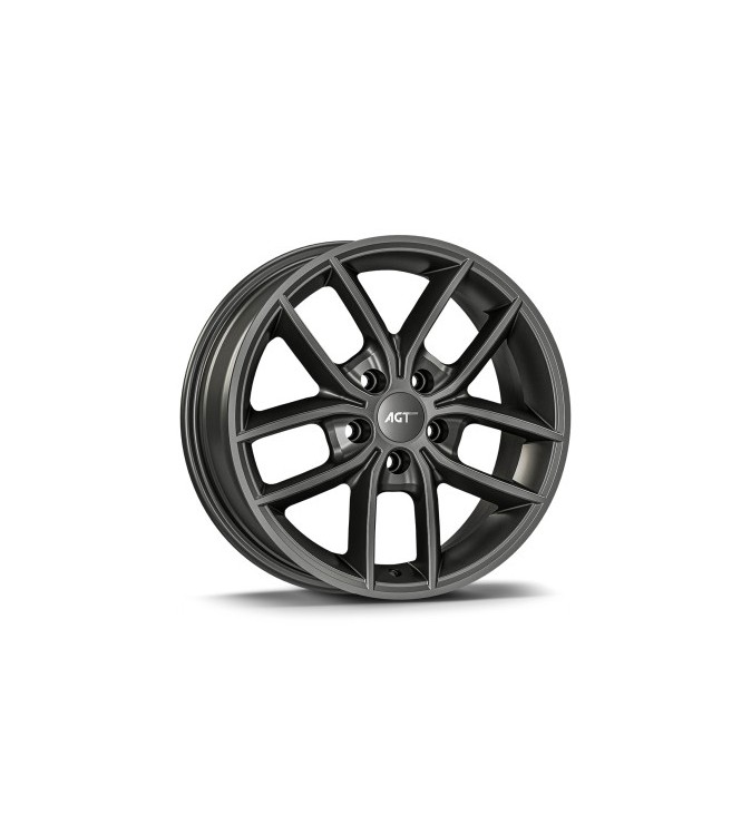 Jante AGT 16x6.5 ET38 5x114.3 gri antracit hyper black compatibile Dacia Renault Nissan Toyota Cod: AGT 16255-0188