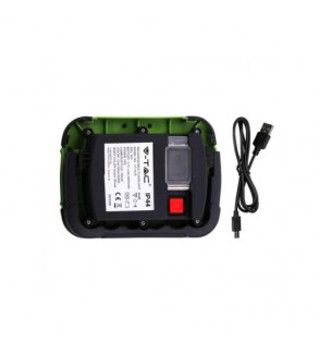 Proiector LED reincarcabil V-TAC 20W Samsung 1400lm 4000K USB SOS IP44 Cod: 20039