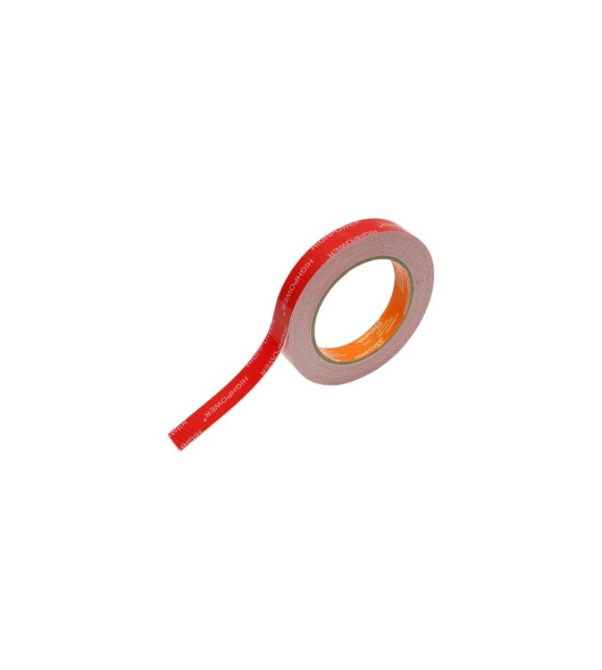 Banda dublu adeziva din spuma PE alba 18 mm x 5 m HighPower Cod: AAA179