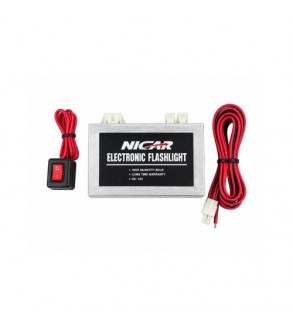 Stroboscoape auto 12V rosu-albastru set 2 bucati cu modul de comanda Cod: WF01B