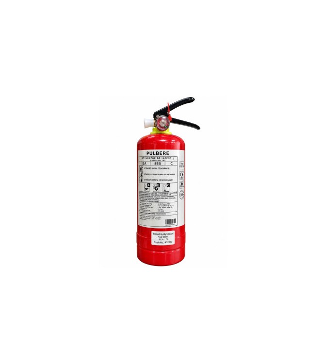 Stingator auto cu pulbere ABC 2 kg reincarcabil cu manometru Cod: AAB599