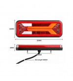 Lampi LED spate multifunctionale universale 12-36V semnalizare dinamica 5 functii set 2 bucati  Cod: ST0750