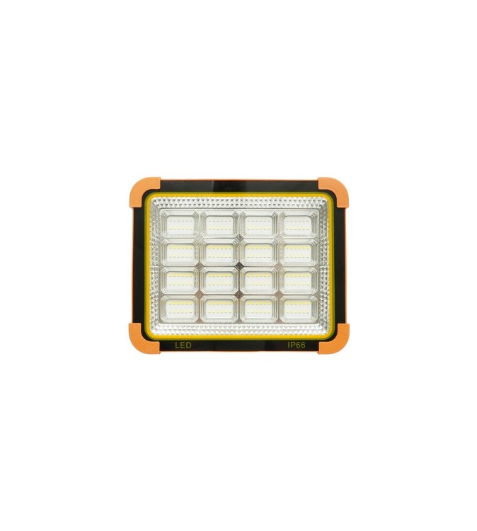 Proiector LED portabil 500W solar 3W baterie 12000mAh 6 moduri USB Power Bank IP66 Cod: BK00158