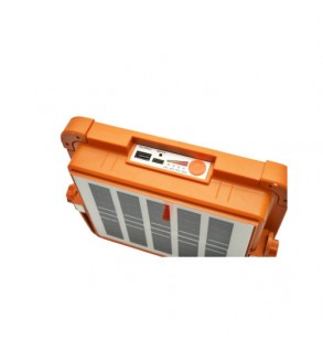 Proiector LED portabil 500W solar 3W baterie 12000mAh 6 moduri USB Power Bank IP66 Cod: BK00158