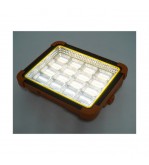 Proiector LED portabil 500W solar 3W baterie 12000mAh 6 moduri USB Power Bank IP66 Cod: BK00158