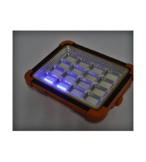 Proiector LED portabil 500W solar 3W baterie 12000mAh 6 moduri USB Power Bank IP66 Cod: BK00158