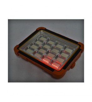 Proiector LED portabil 500W solar 3W baterie 12000mAh 6 moduri USB Power Bank IP66 Cod: BK00158