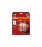 Becuri auto cu halogen Osram H7 Night Breaker Silver +100% 55W 12V set 2 bucati Cod: